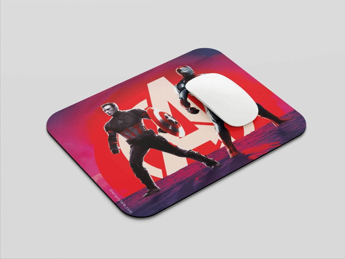 "Avengers: Endgame Captain America " Mousepad Enhance Your Workspace with Style