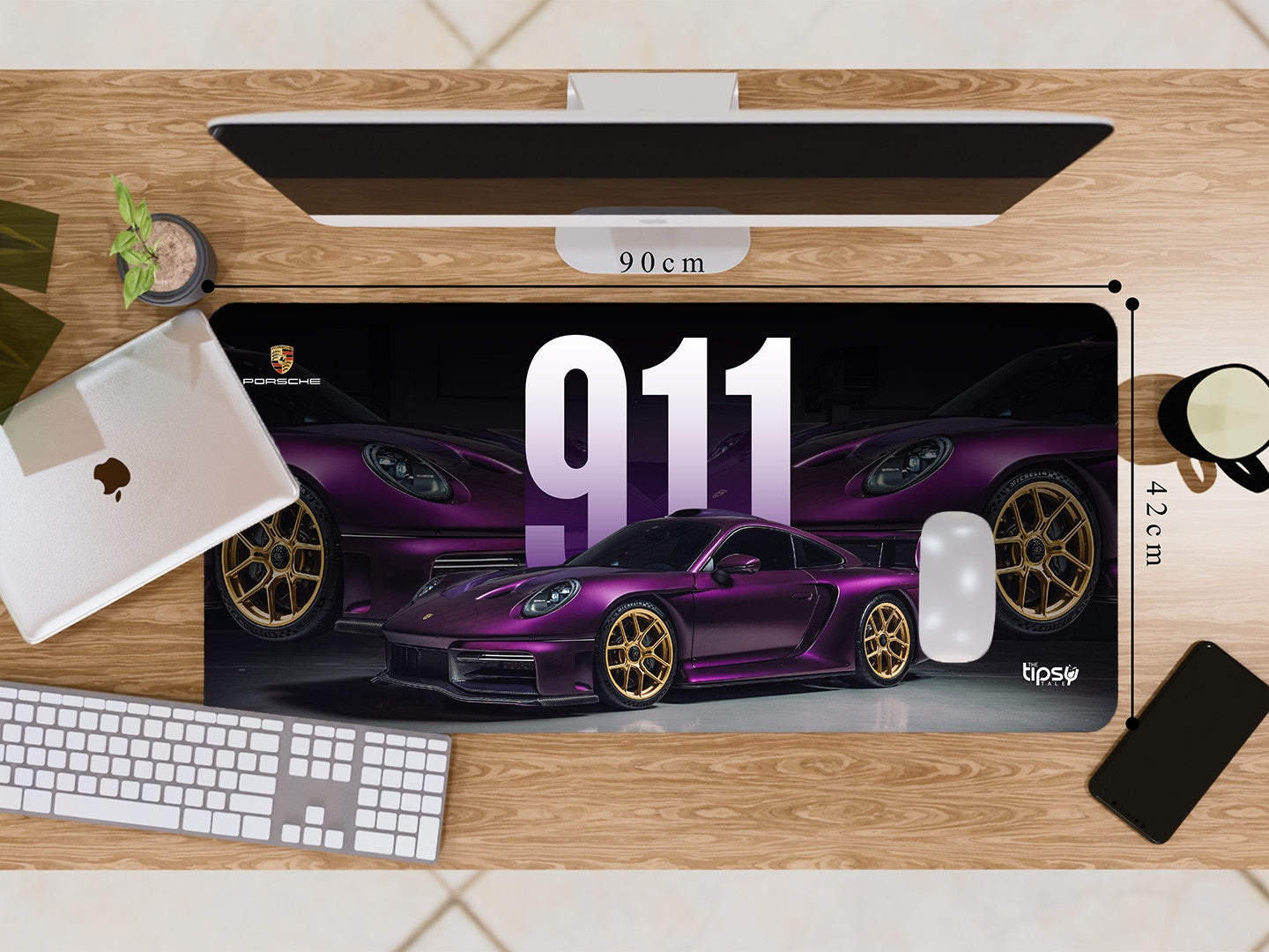 "911- PORSCHE- GOLDEN ALLOY" Gaming Mousepad Elevate Your Gaming Experience
