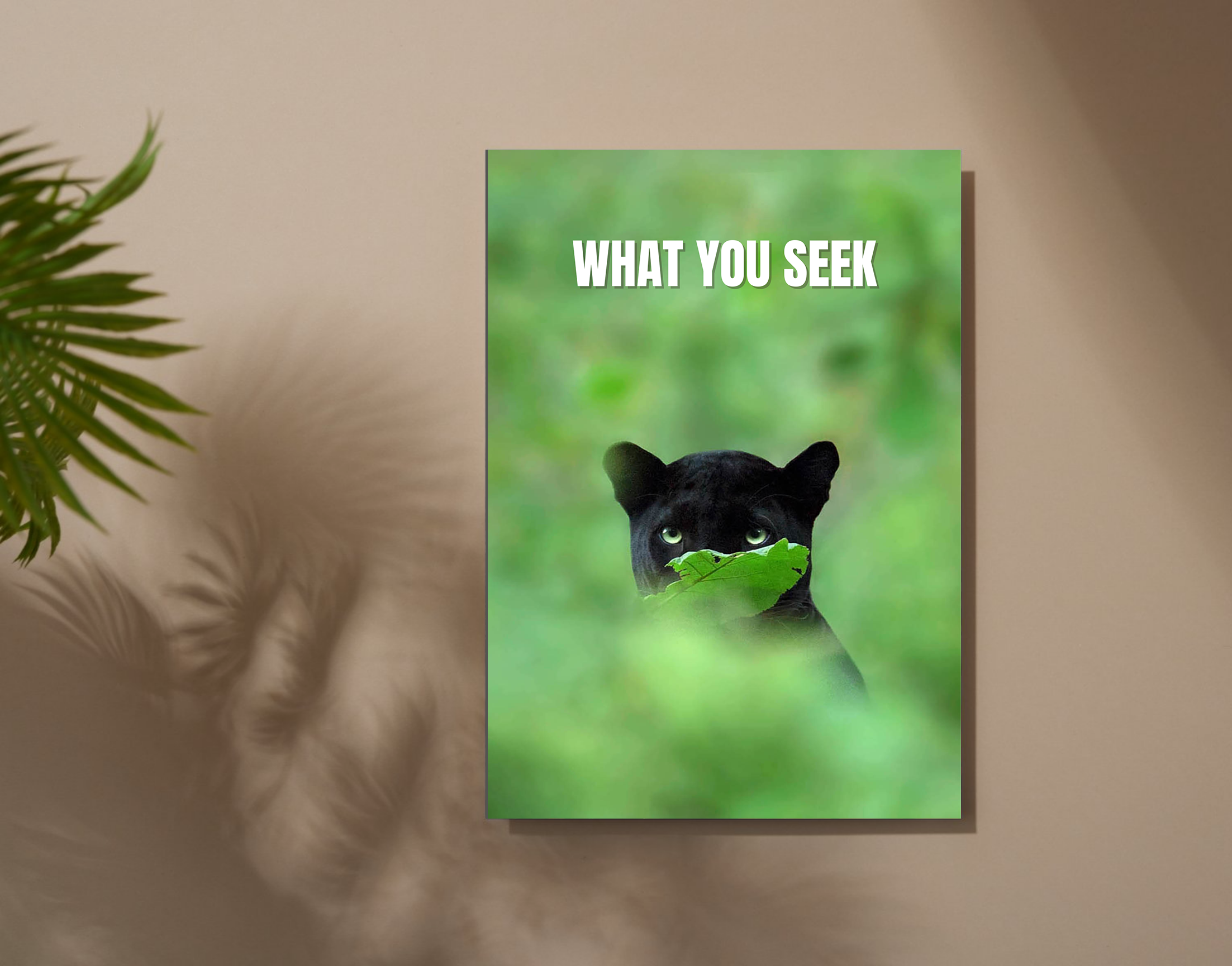 "Black Panther- What You Seek"- Shiny & Sturdy Metallic Poster  Art That Pops & Sticks