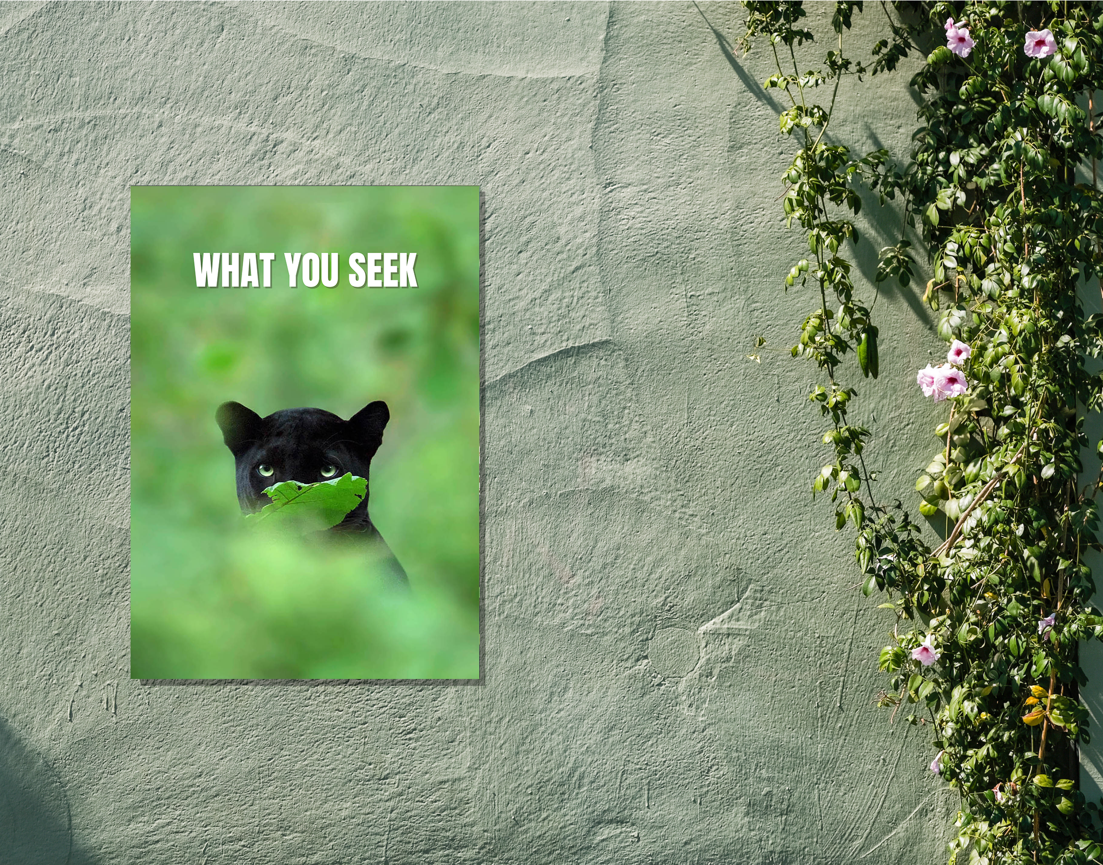 "Black Panther- What You Seek"- Shiny & Sturdy Metallic Poster  Art That Pops & Sticks