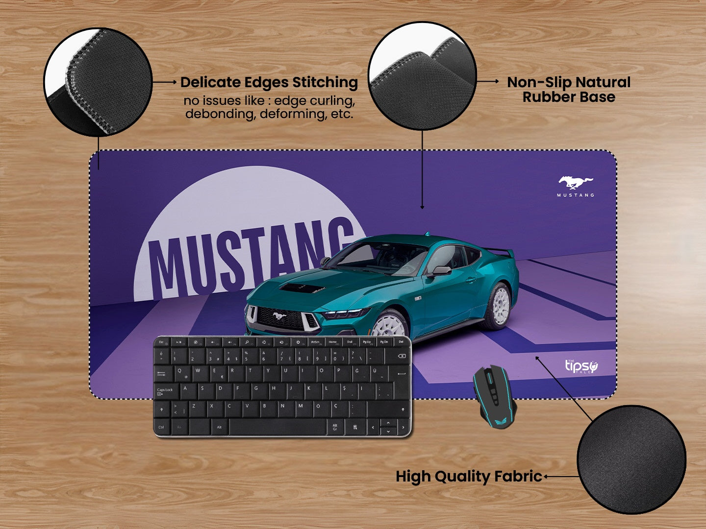 "MUSTANG" Gaming Mousepad Elevate Your Gaming Experience