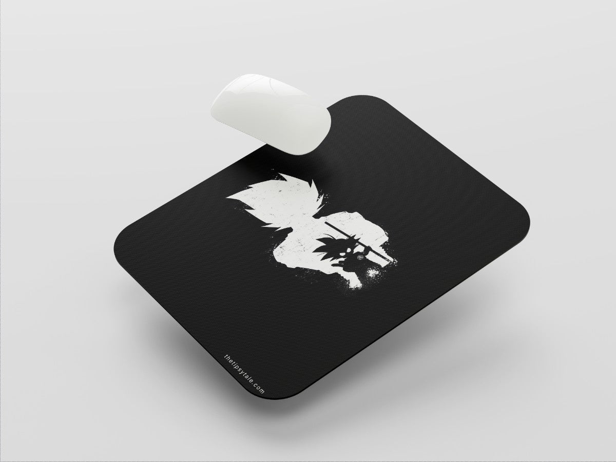"Goku Black and White - Anime" Mousepad Enhance Your Workspace with Style