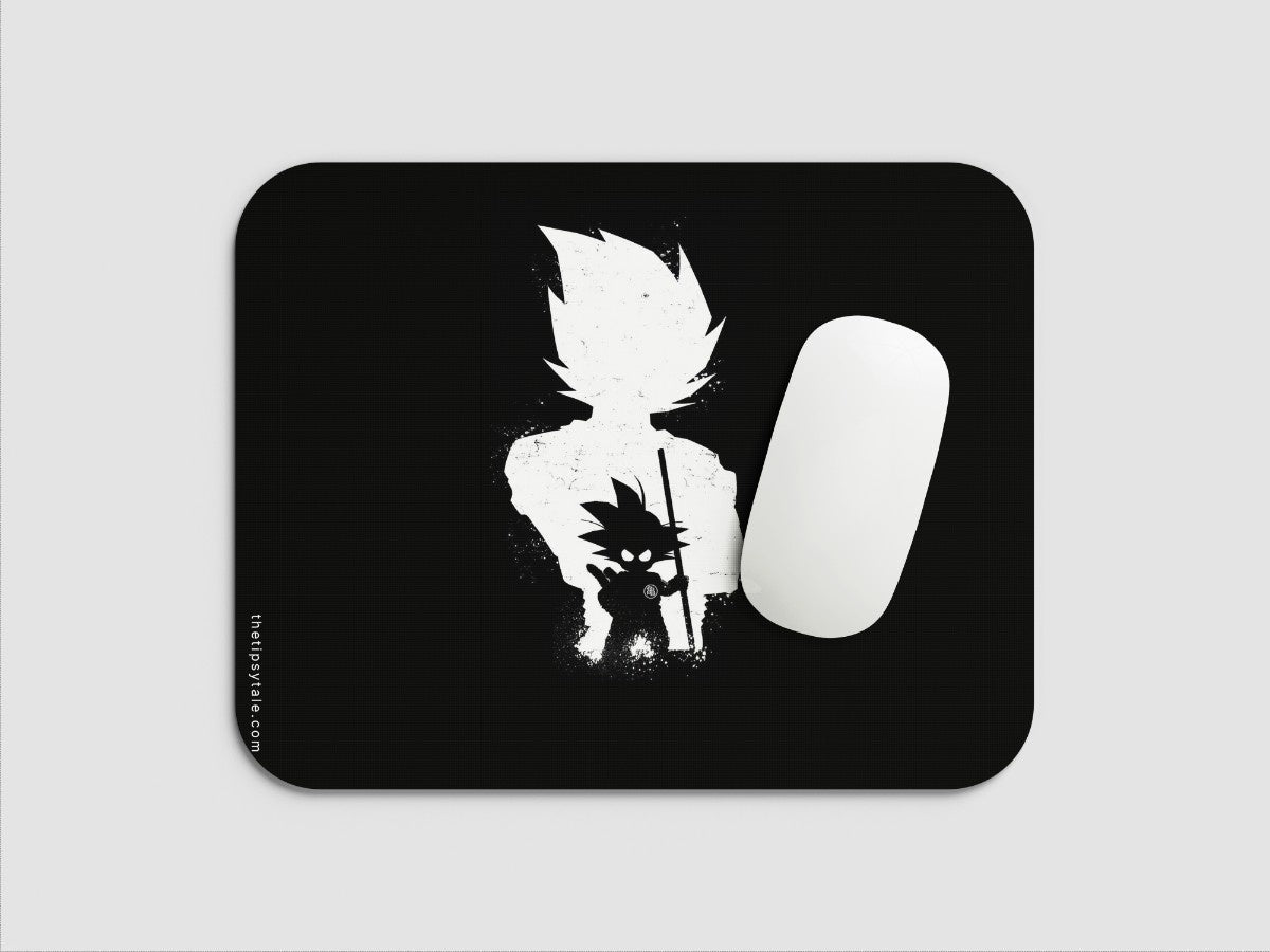 "Goku Black and White - Anime" Mousepad Enhance Your Workspace with Style