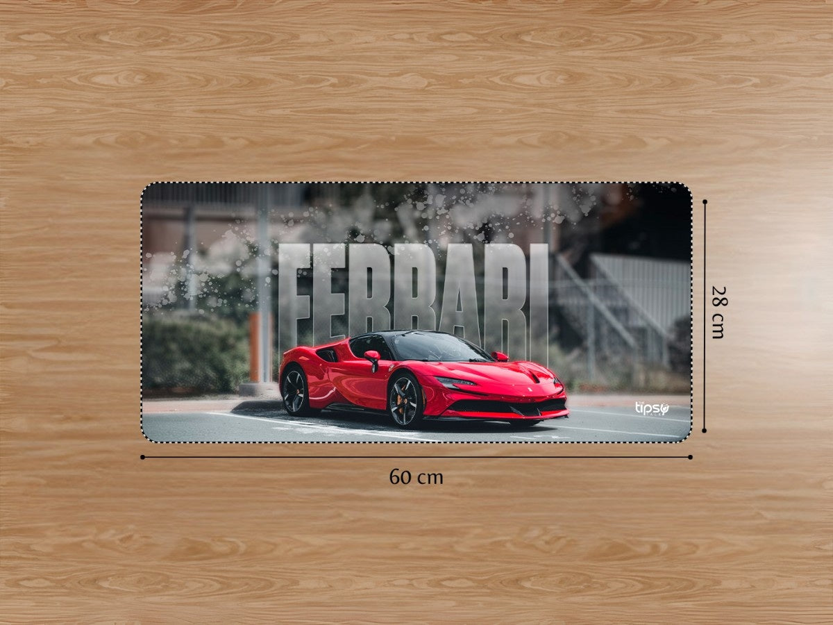 "FERRARI FURY" Gaming Mousepad Elevate Your Gaming Experience