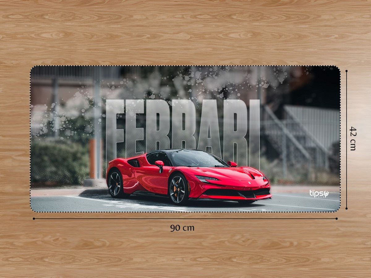 "FERRARI FURY" Gaming Mousepad Elevate Your Gaming Experience