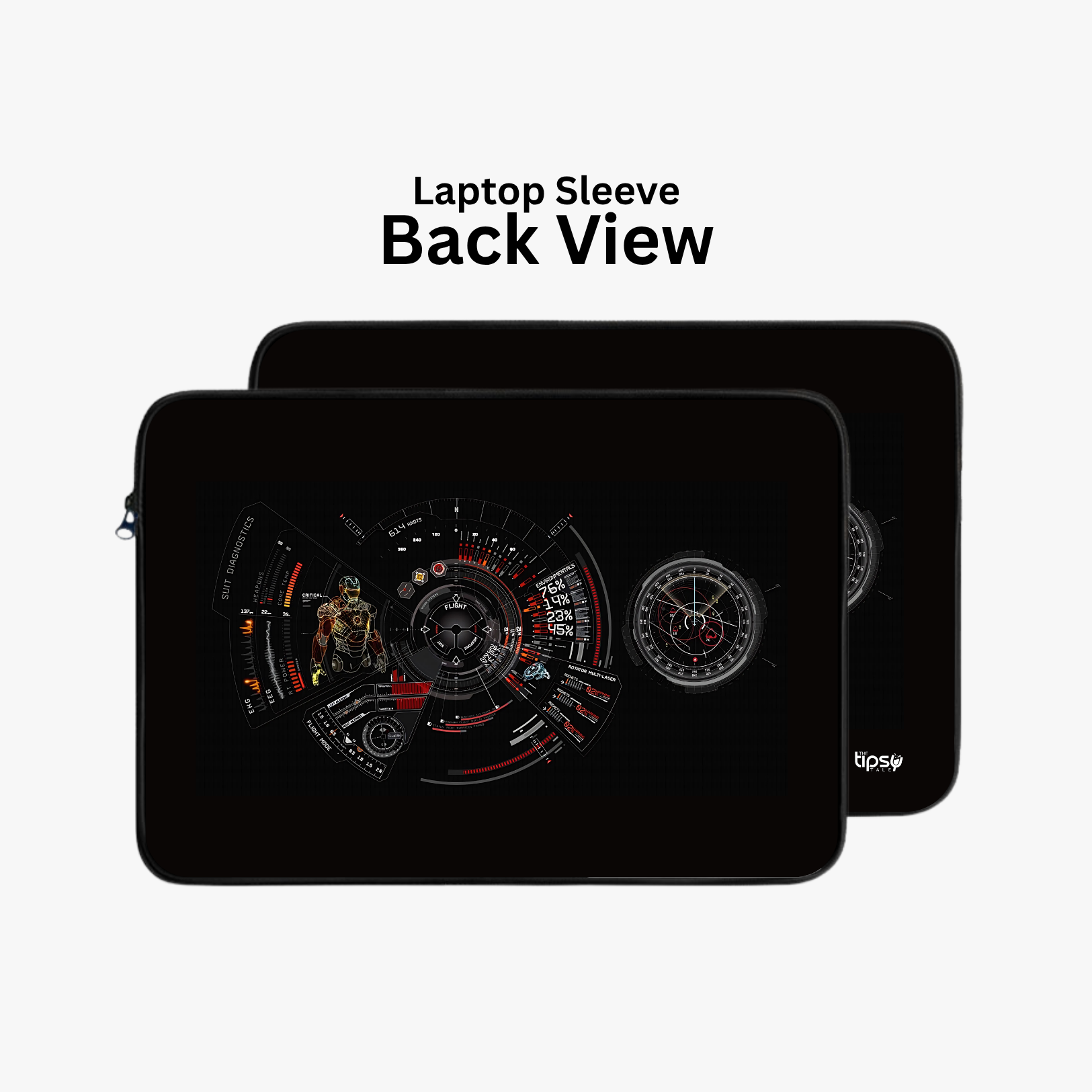 "IRON MAN: RDJ" Laptop Sleeves:Bold Modern Design for Every Size