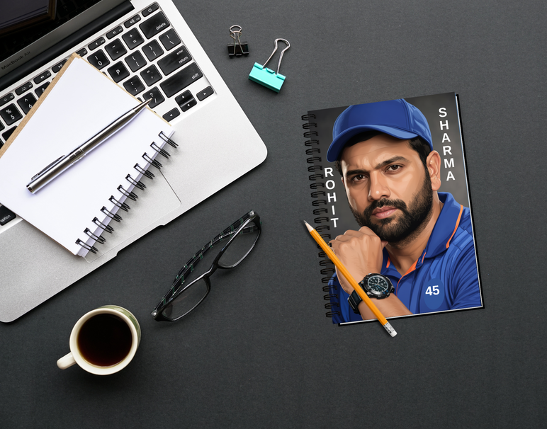 "ROHIT SHARMA: CRICKET FANDOM" -Elegant & Inspiring Diary for Daily Reflection
