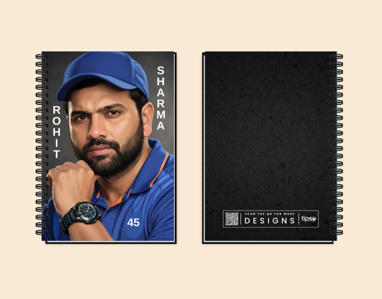 "ROHIT SHARMA: CRICKET FANDOM" -Elegant & Inspiring Diary for Daily Reflection