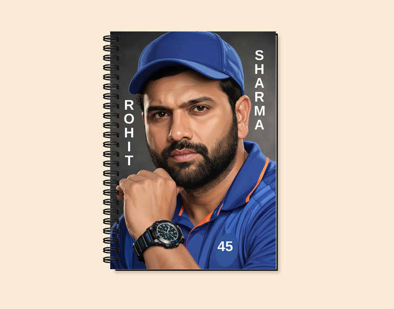 "ROHIT SHARMA: CRICKET FANDOM" -Elegant & Inspiring Diary for Daily Reflection