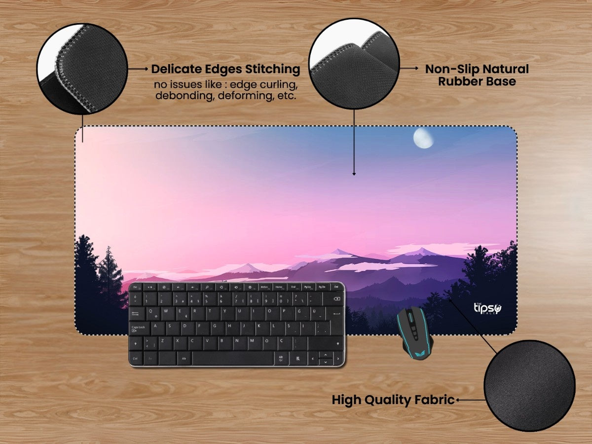 "BLUSH MOUNTAINS" Gaming Mousepad Elevate Your Gaming Experience