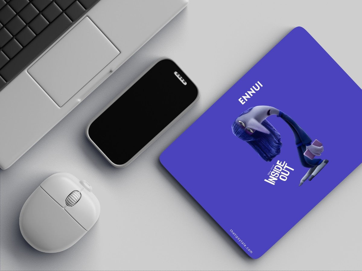 "Insight Out : Ennui " Mousepad Enhance Your Workspace with Style