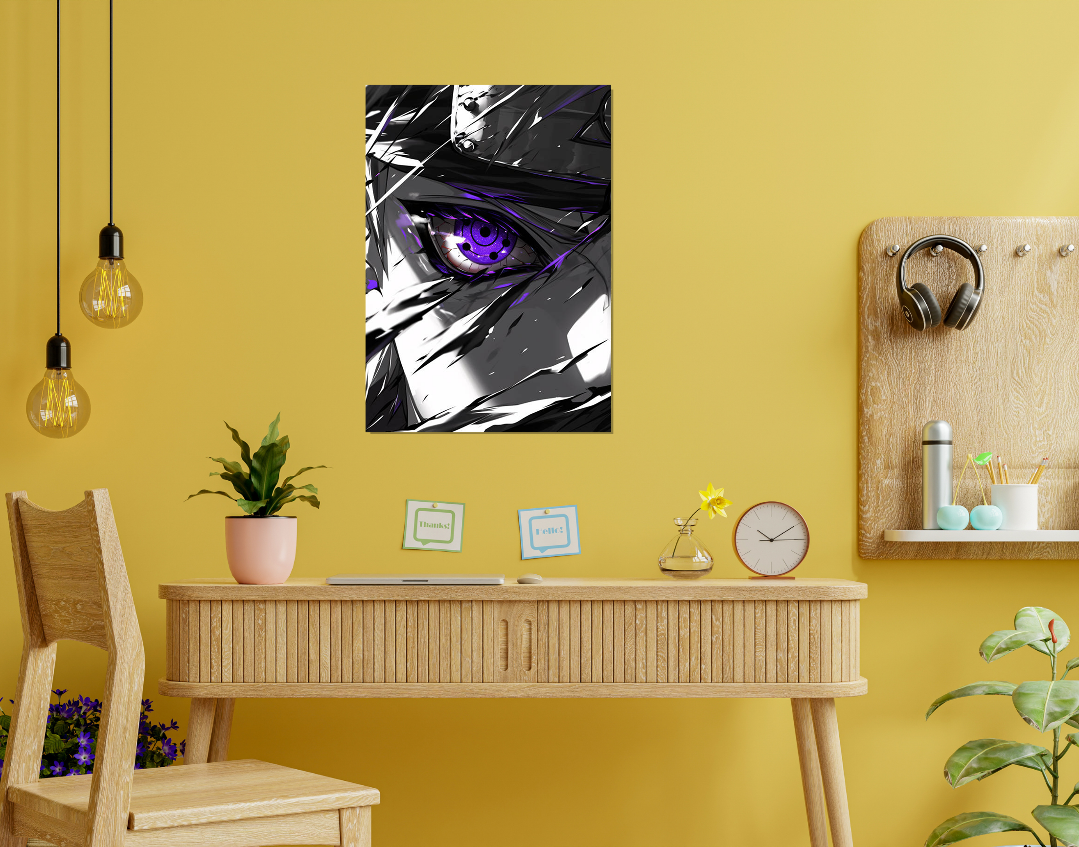"Naruto- The Eye"- Shiny & Sturdy Metallic Poster  Art That Pops & Sticks