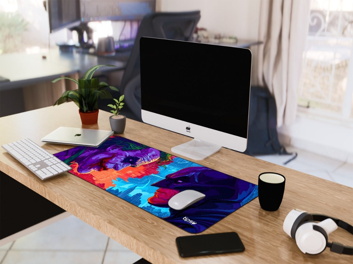 "Batman x Joker: Chaos vs Justice" Gaming Mousepad Elevate Your Gaming Experience