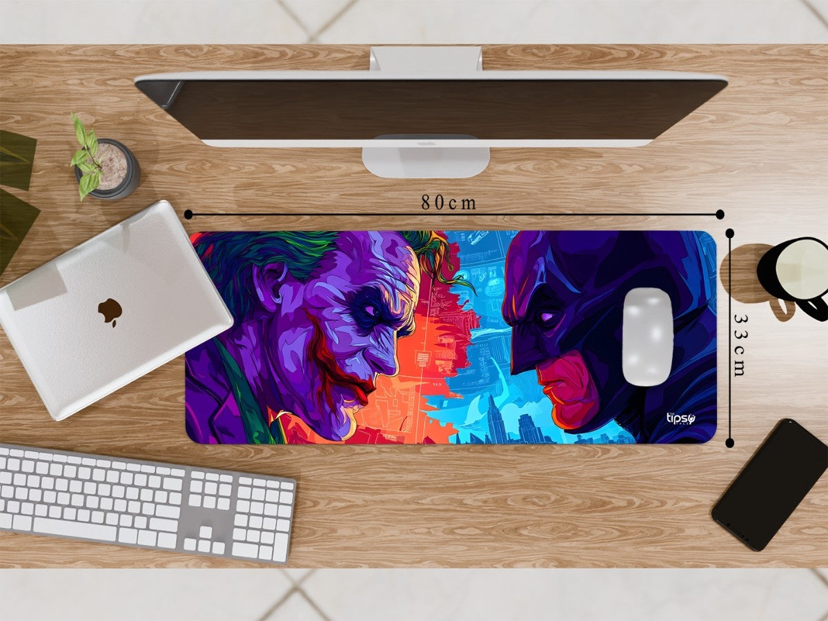 "Batman x Joker: Chaos vs Justice" Gaming Mousepad Elevate Your Gaming Experience