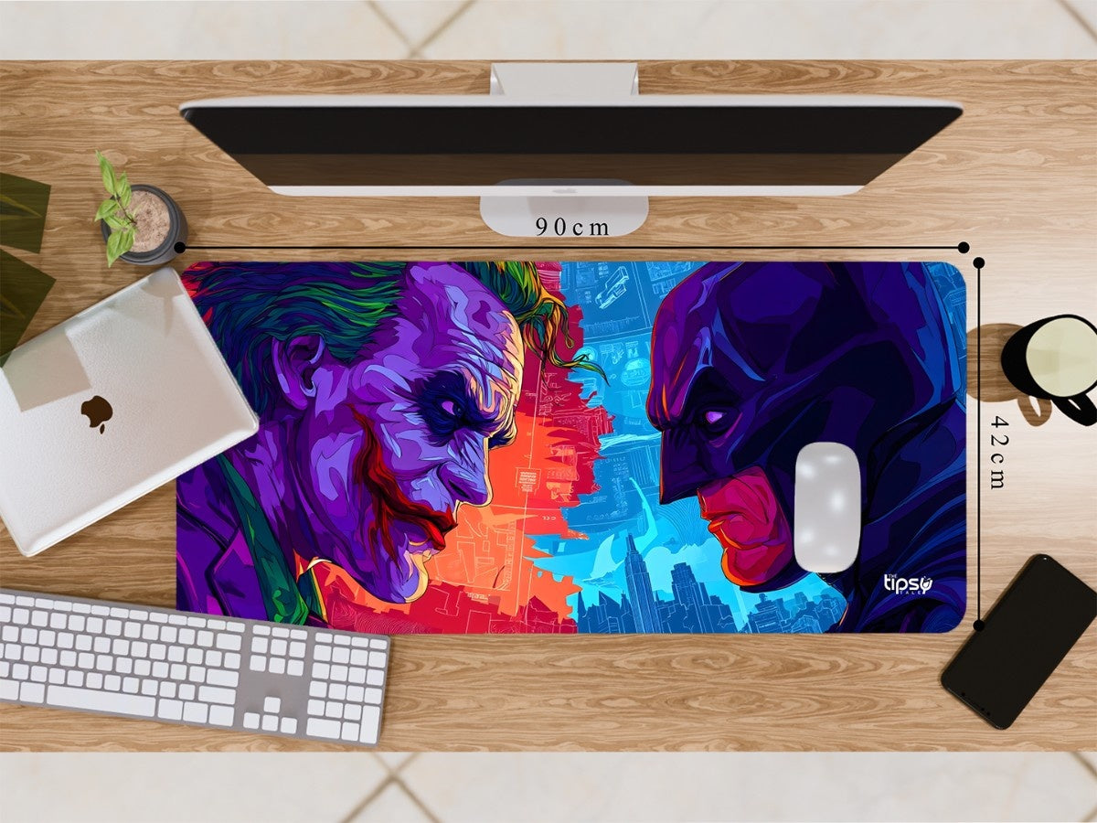 "Batman x Joker: Chaos vs Justice" Gaming Mousepad Elevate Your Gaming Experience
