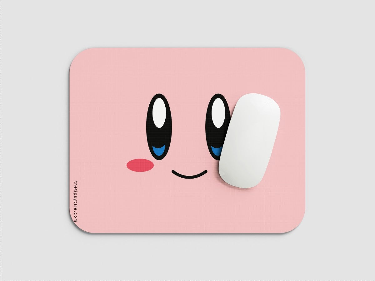 "Hello Kitty: Kirby Kawaii face" Mousepad Enhance Your Workspace with Style