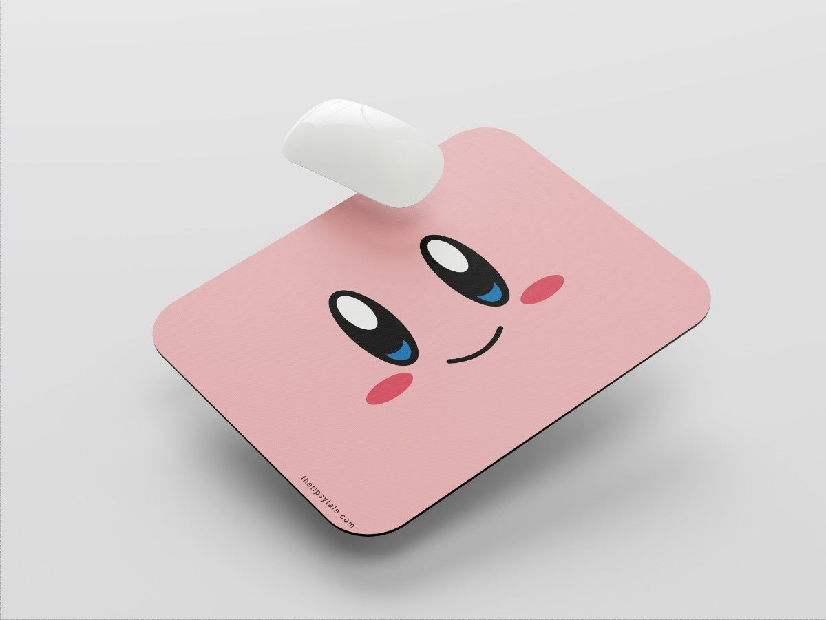 "Hello Kitty: Kirby Kawaii face" Mousepad Enhance Your Workspace with Style