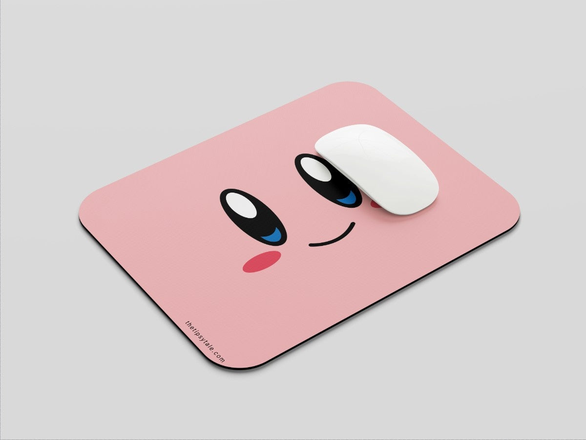 "Hello Kitty: Kirby Kawaii face" Mousepad Enhance Your Workspace with Style