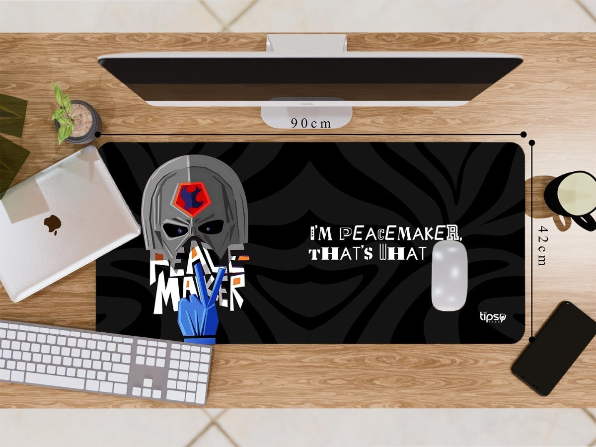 "PEACE MAKER MOTTO" Gaming Mousepad Elevate Your Gaming Experience