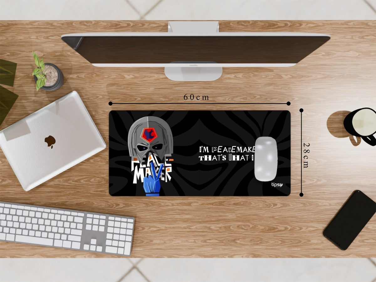 "PEACE MAKER MOTTO" Gaming Mousepad Elevate Your Gaming Experience