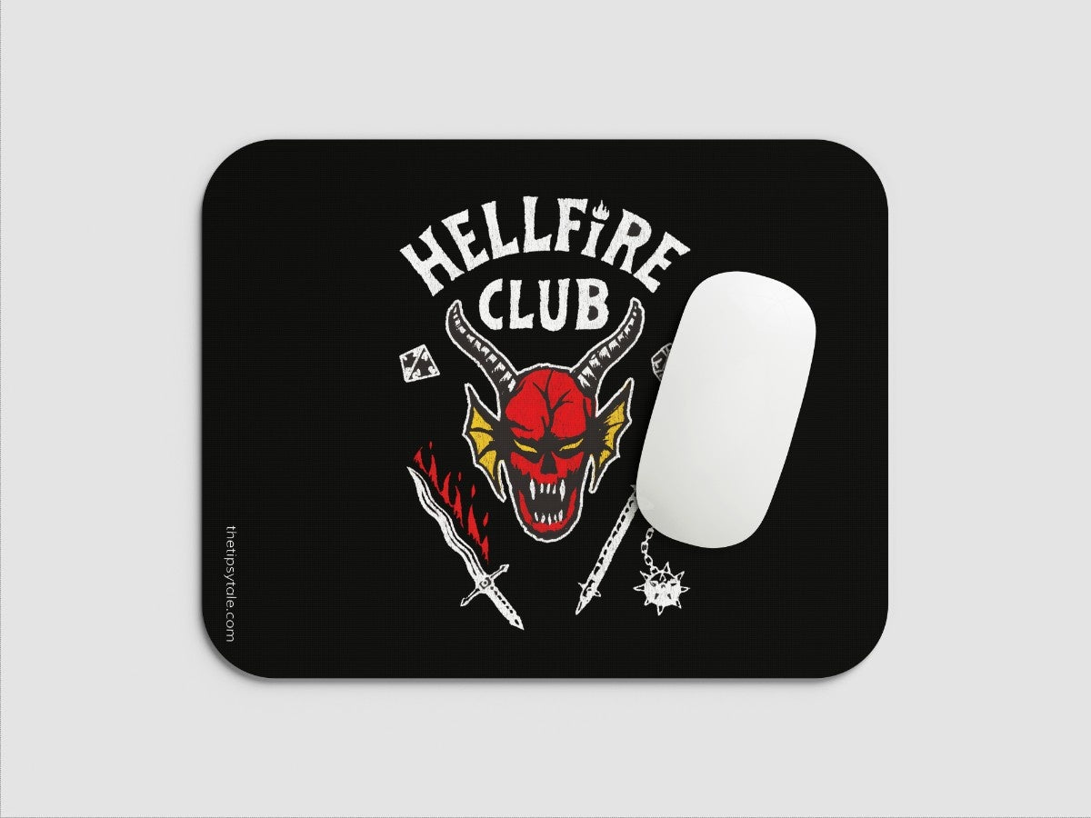 "HELFIRE CLUB - STRANGER THINGS" Mousepad Enhance Your Workspace with Style