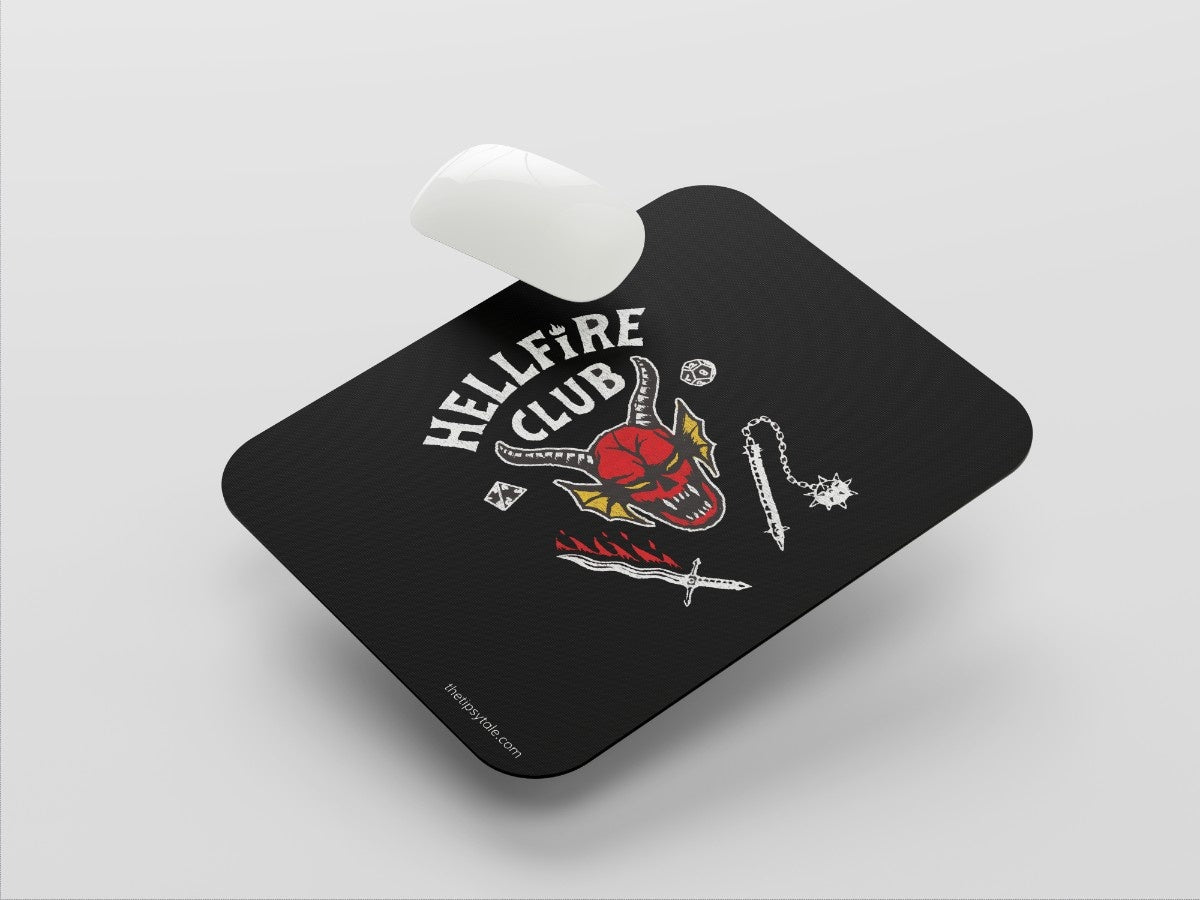 "HELFIRE CLUB - STRANGER THINGS" Mousepad Enhance Your Workspace with Style