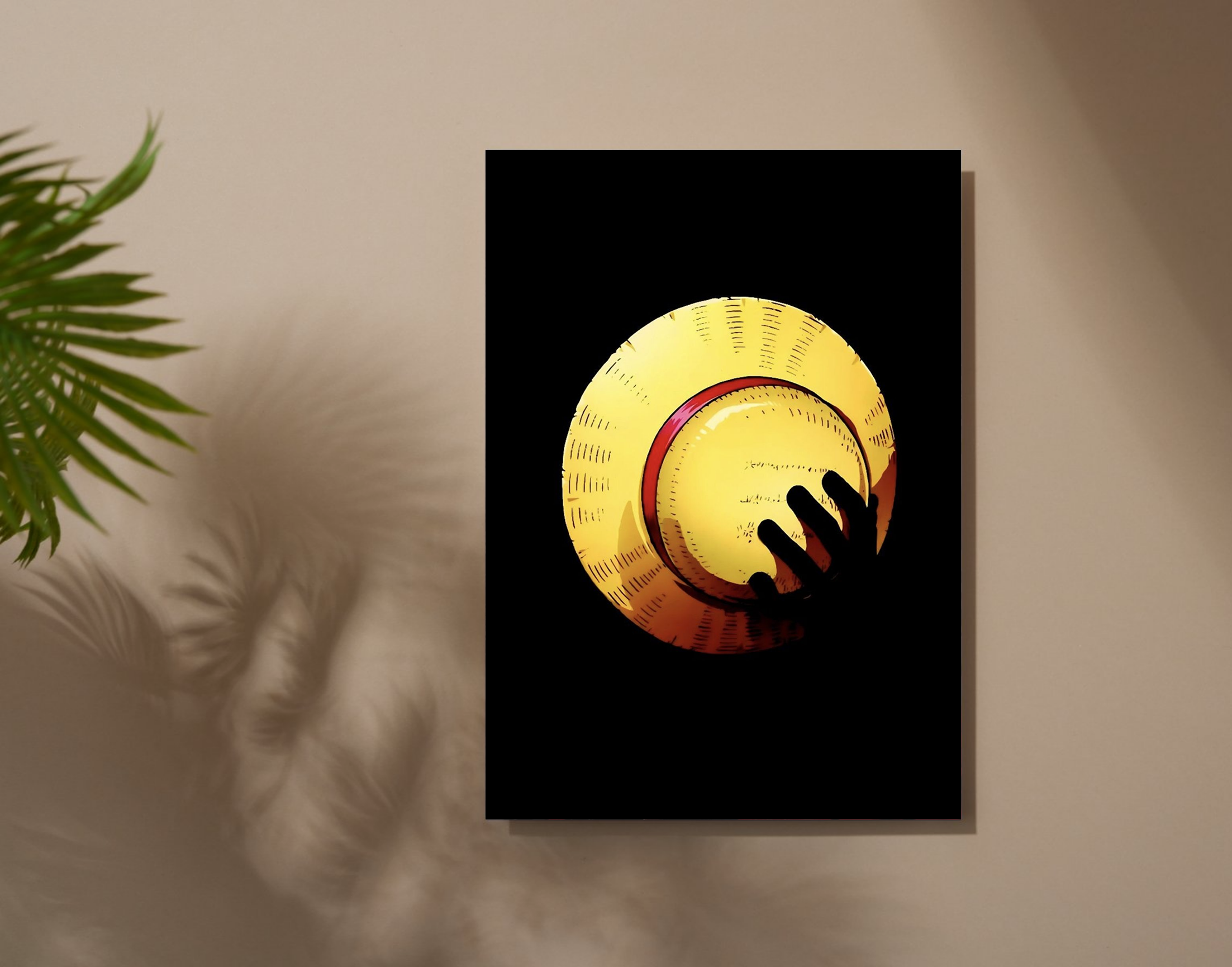 "One Piece: Monkey d luffy Cap"- Shiny & Sturdy Metallic Poster  Art That Pops & Sticks