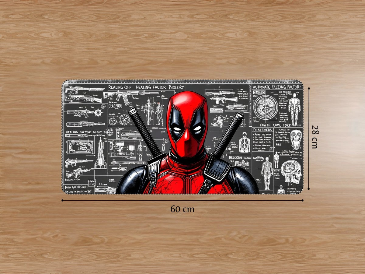"DEADPOOL'S BLUEPRINT" Gaming Mousepad Elevate Your Gaming Experience