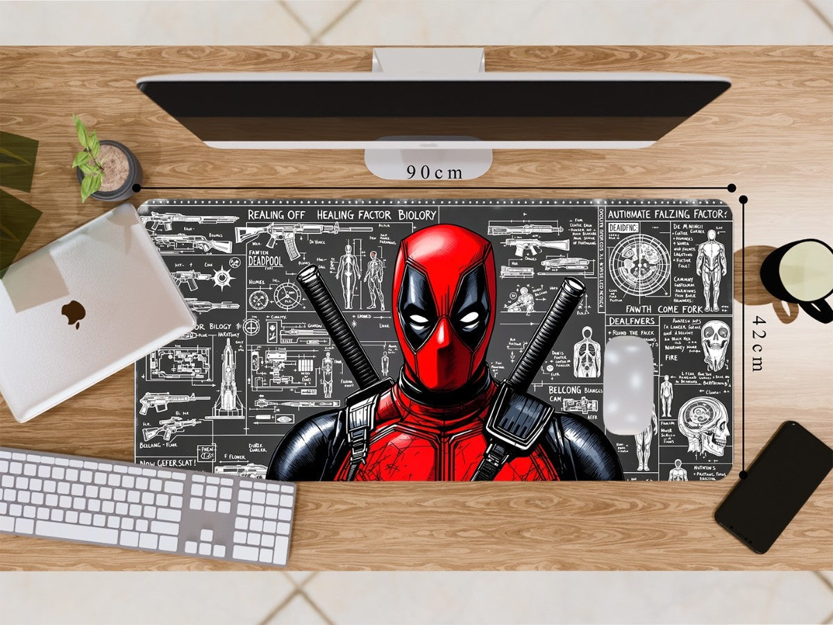 "DEADPOOL'S BLUEPRINT" Gaming Mousepad Elevate Your Gaming Experience