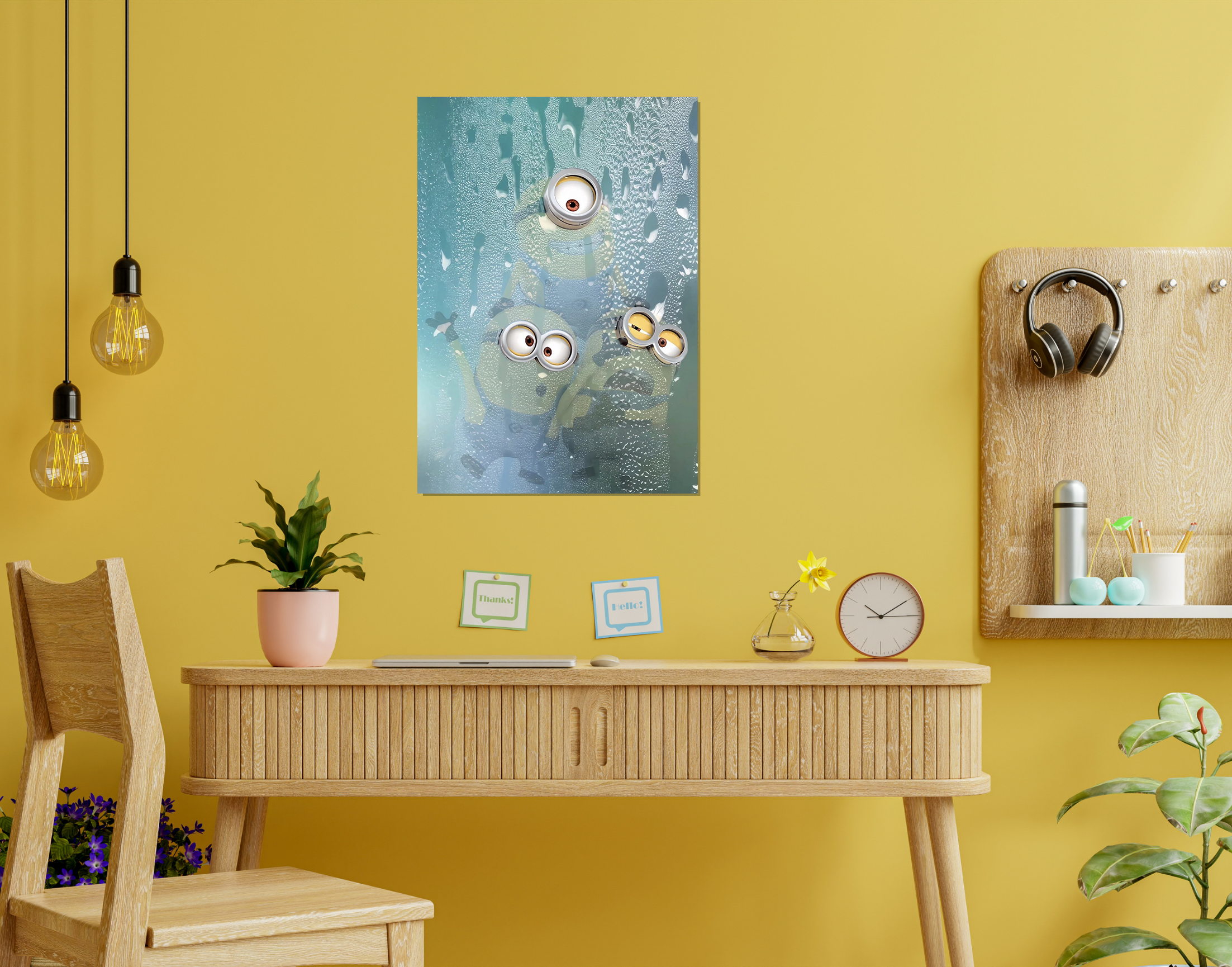 "Frozen Minions"- Shiny & Sturdy Metallic Poster  Art That Pops & Sticks