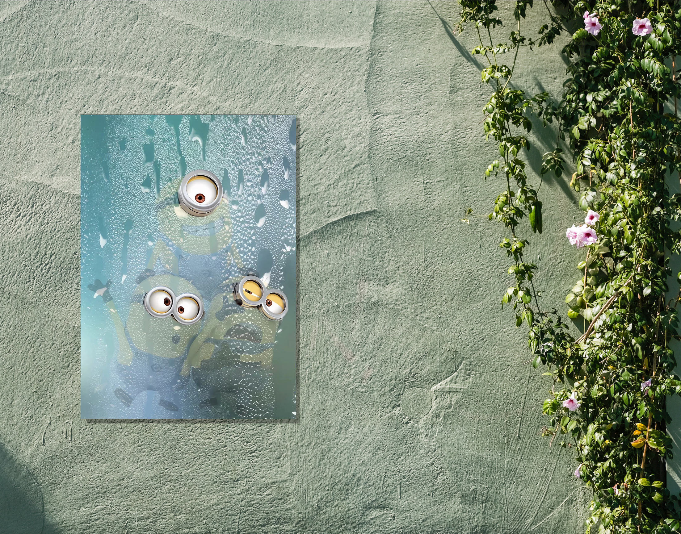 "Frozen Minions"- Shiny & Sturdy Metallic Poster  Art That Pops & Sticks