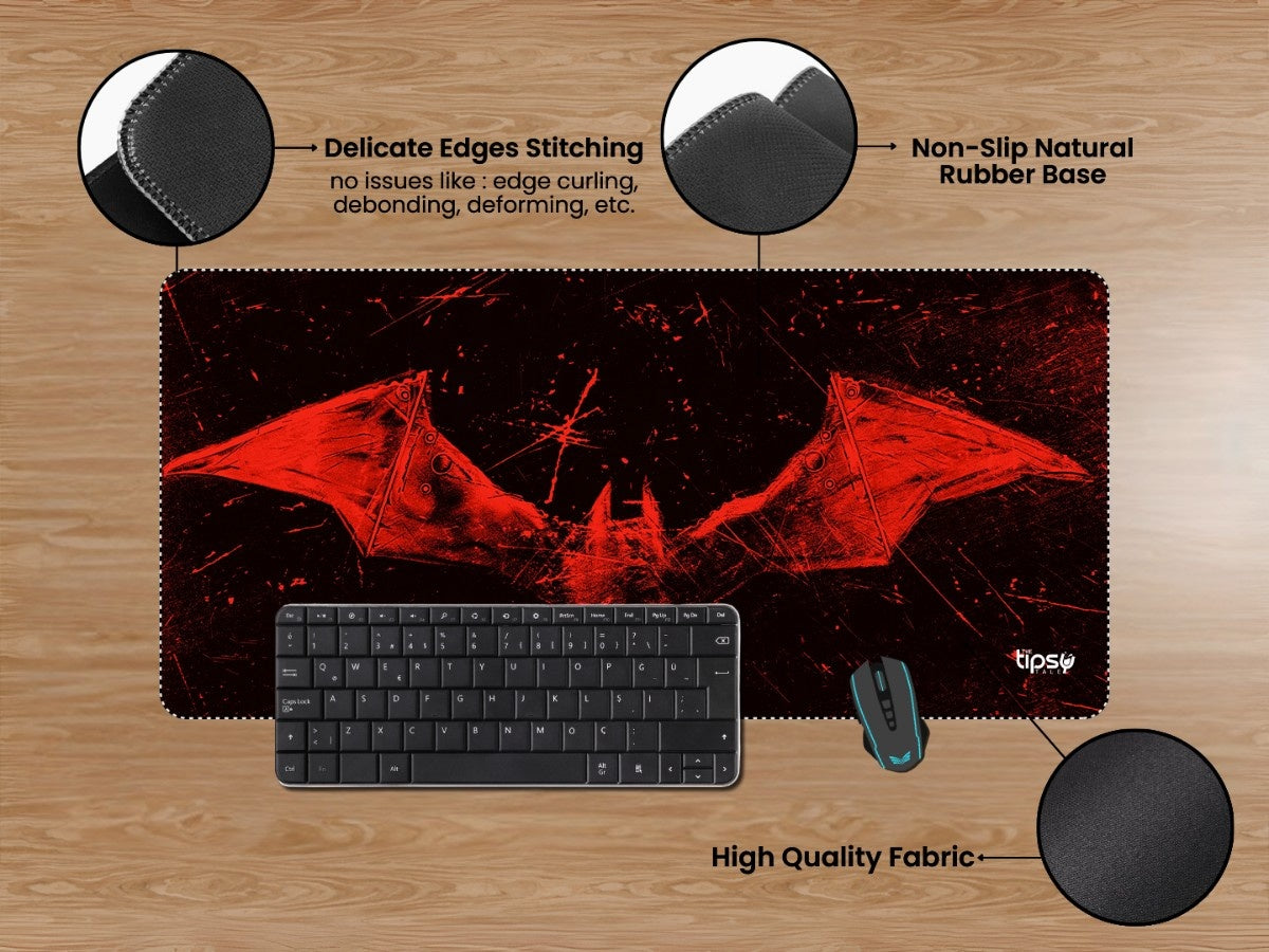 "BROKEN BAT - BATMAN " Gaming Mousepad Elevate Your Gaming Experience