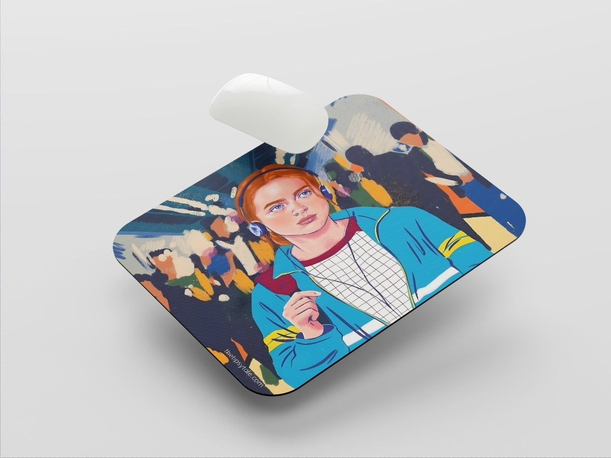 "CHILLING MAX - STRANGER THINGS" Mousepad Enhance Your Workspace with Style
