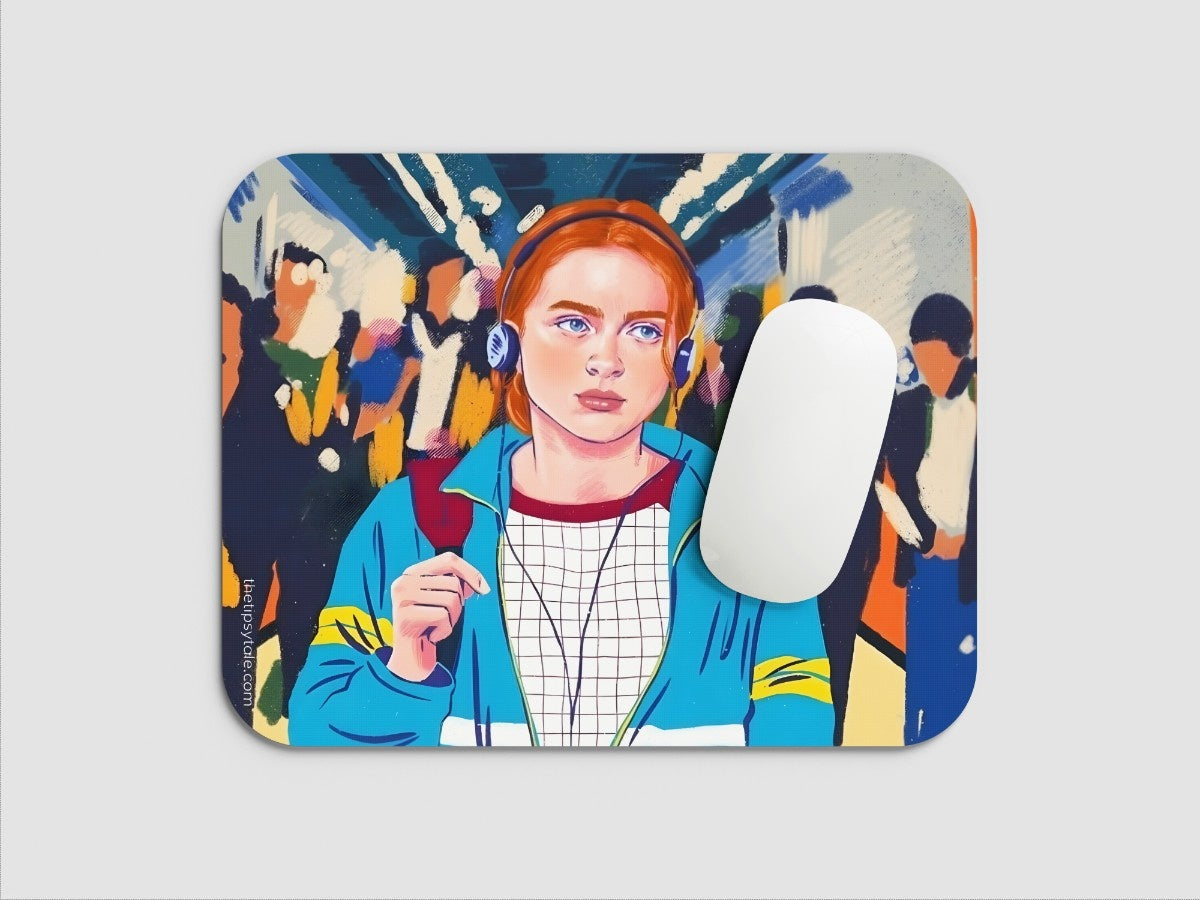 "CHILLING MAX - STRANGER THINGS" Mousepad Enhance Your Workspace with Style