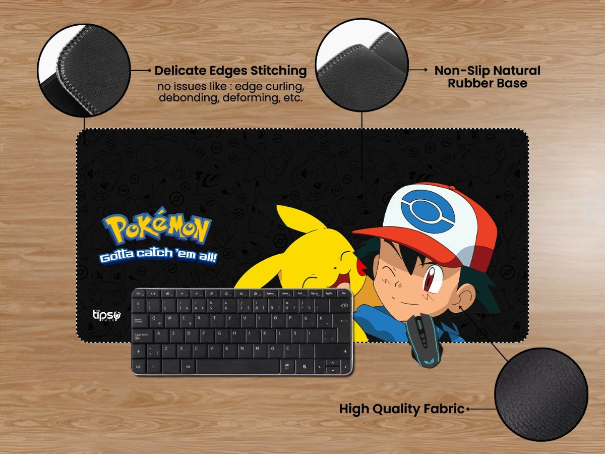 "POKEMON - CATCH THEM ALL" Gaming Mousepad Elevate Your Gaming Experience