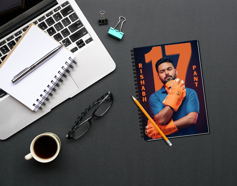 "RISHABH PANT: CRICKET FANSHIP " -Elegant & Inspiring Diary for Daily Reflection