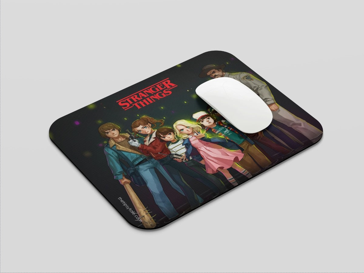 "ILLUSTRATION ART WORK - STRANGER THINGS" Mousepad Enhance Your Workspace with Style