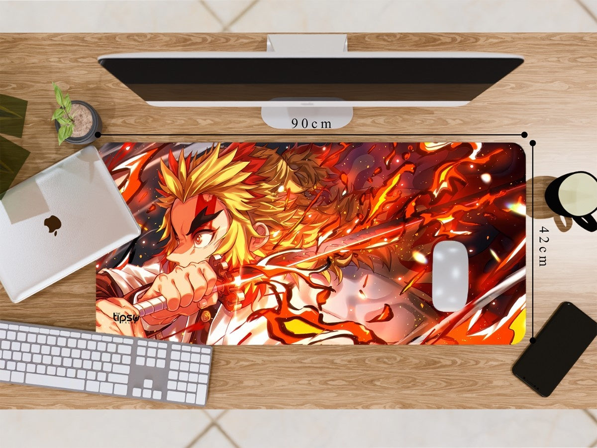 "KYOJURO RENGOKU - DEMON SLAYER" Gaming Mousepad Elevate Your Gaming Experience