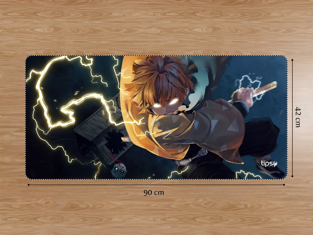"ZENITSU - AGATSU" Gaming Mousepad Elevate Your Gaming Experience