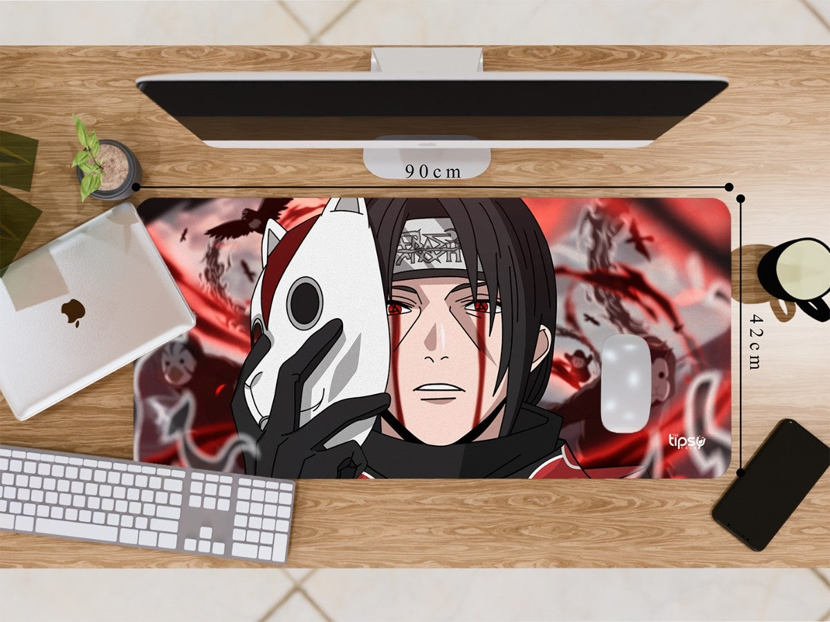"ITACHI UCHIHA - MASK REVEAL" Gaming Mousepad Elevate Your Gaming Experience