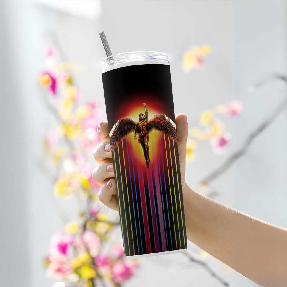 "Wonder Woman 1984" Tumbler with Metal Straw