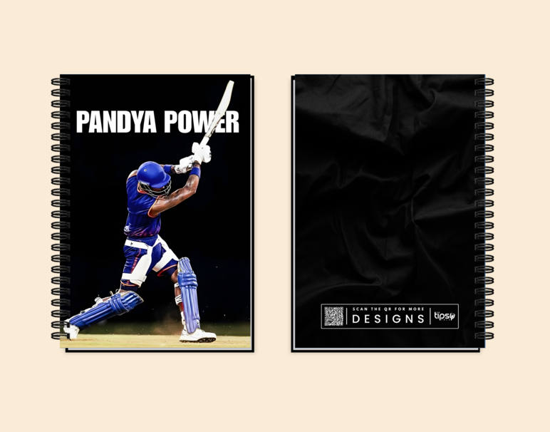 "PANDYA POWER: CRICKET FANBASE" -Elegant & Inspiring Diary for Daily Reflection