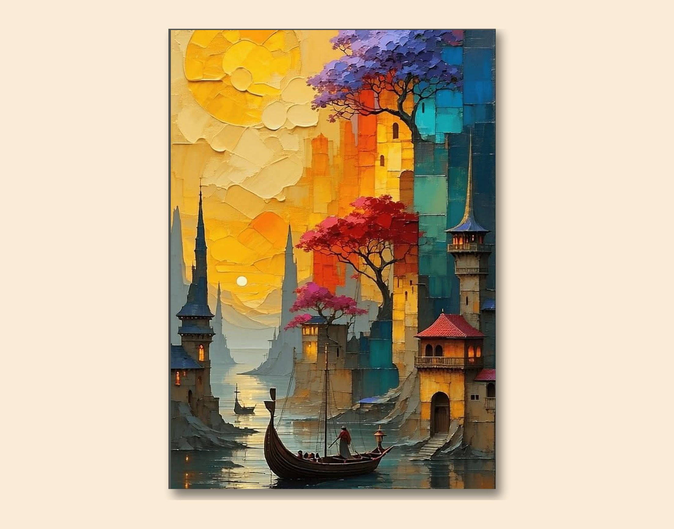 "Artistic Adventure"- Shiny & Sturdy Metallic Poster  Art That Pops & Sticks