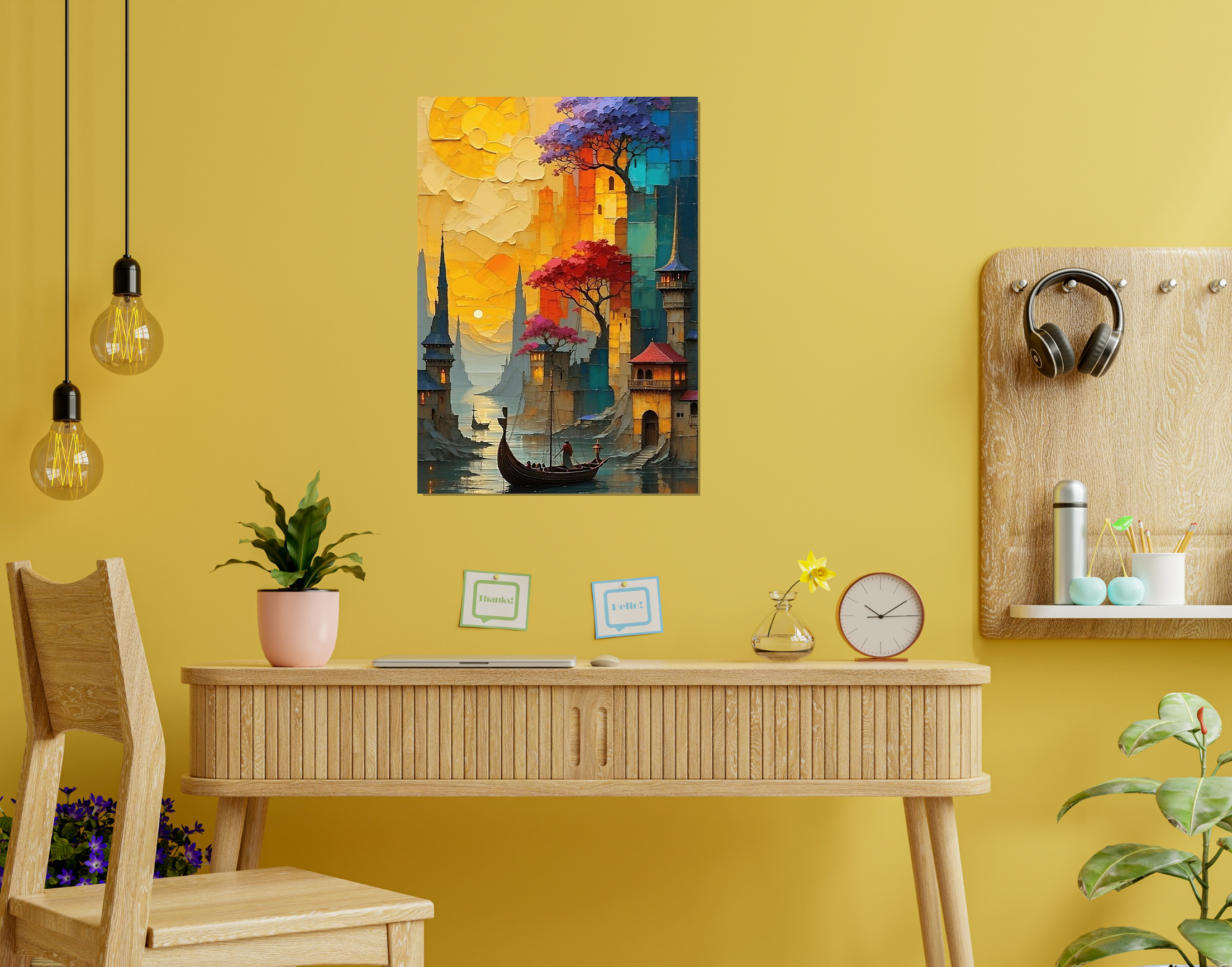 "Artistic Adventure"- Shiny & Sturdy Metallic Poster  Art That Pops & Sticks