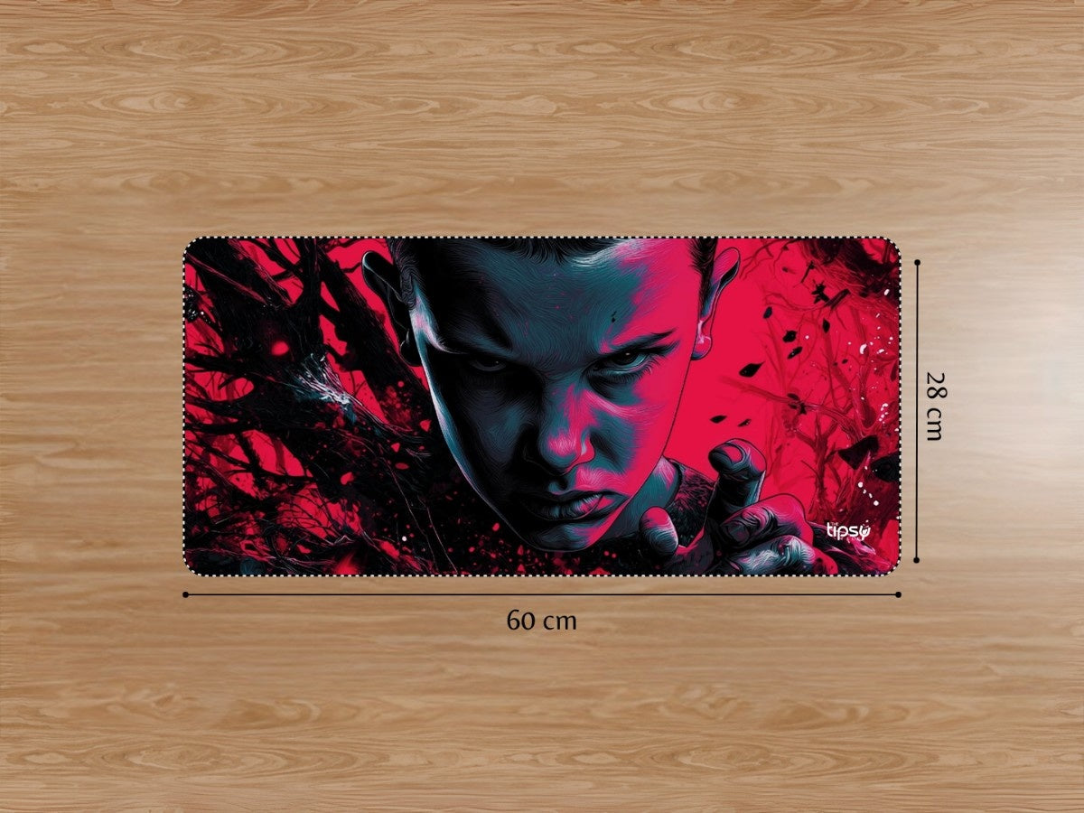 "ELEVEN IN UPSIDE DOWN - STRANGER THINGS" Gaming Mousepad Elevate Your Gaming Experience