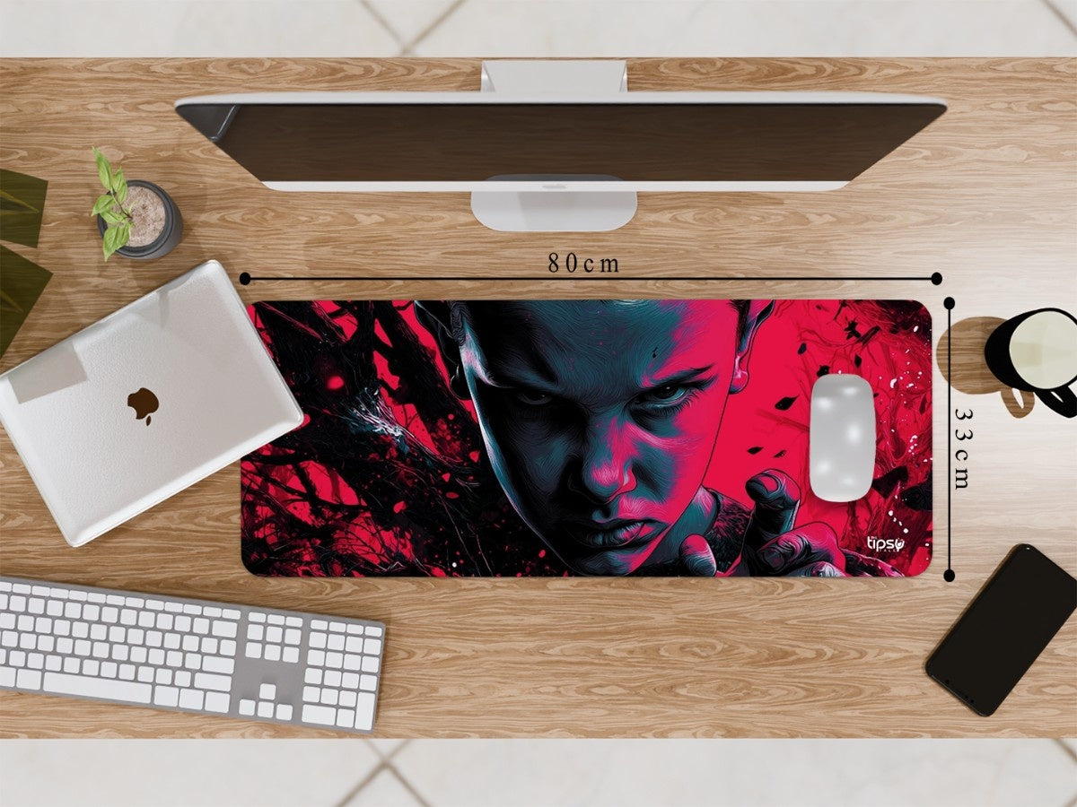 "ELEVEN IN UPSIDE DOWN - STRANGER THINGS" Gaming Mousepad Elevate Your Gaming Experience