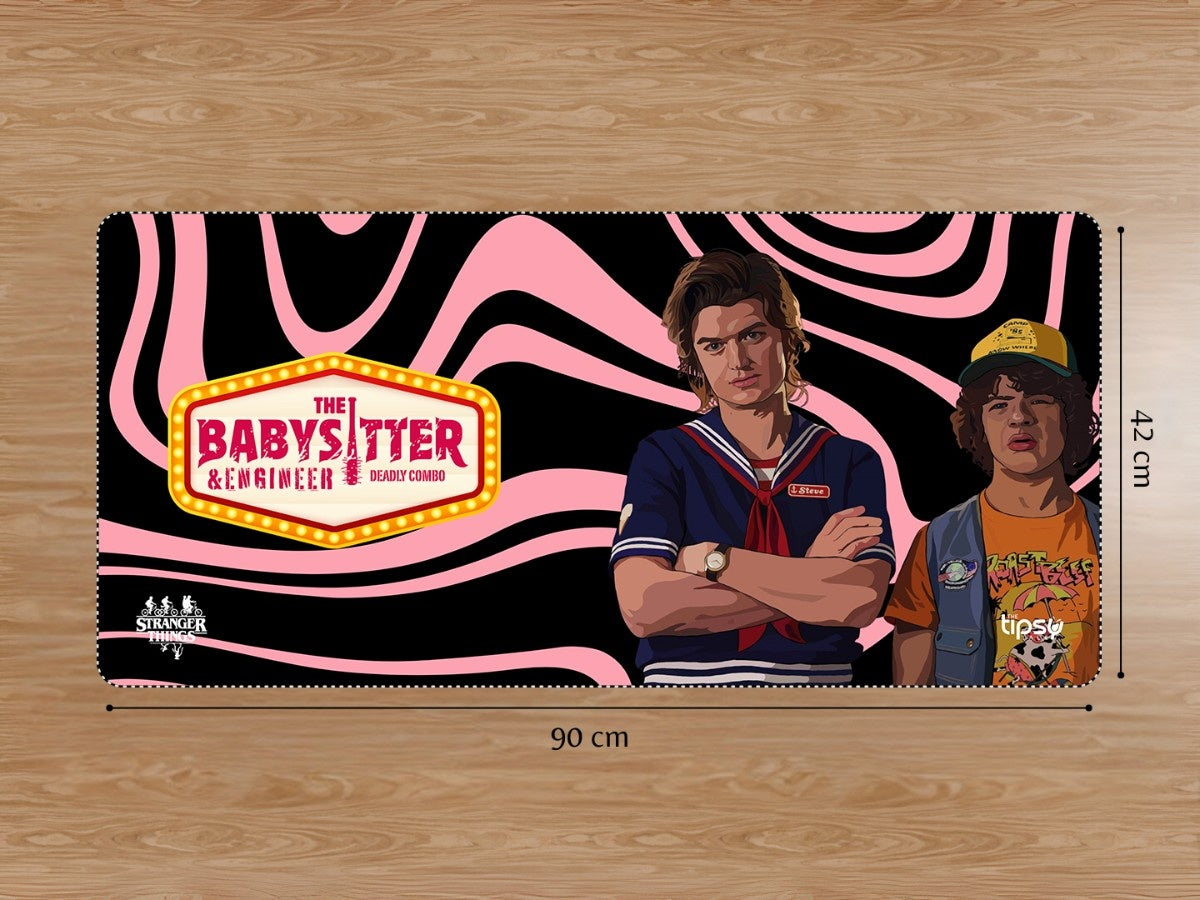 "STEVE AND DUSTIN - STRANGER THINGS" Gaming Mousepad Elevate Your Gaming Experience