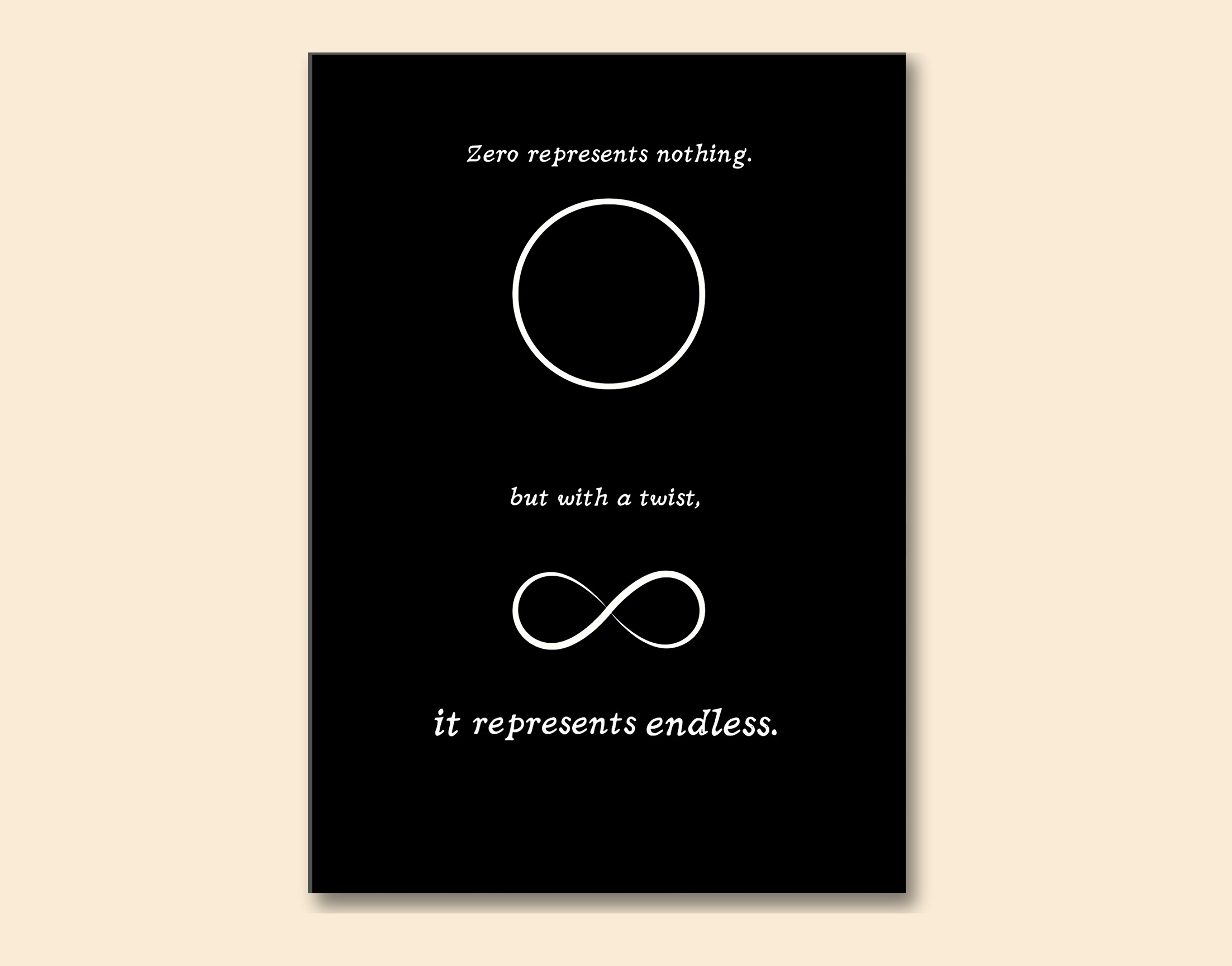 "Endless Possibilities with a twist"- Shiny & Sturdy Metallic Poster  Art That Pops & Sticks