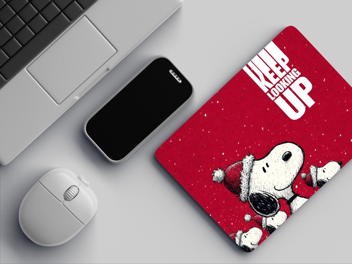"KEEP LOOKING UP - SNOOPY DOG" Mousepad Enhance Your Workspace with Style