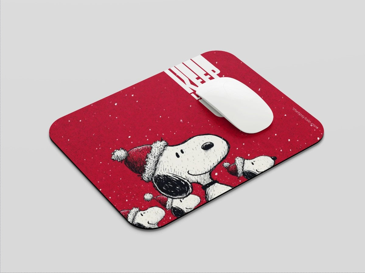 "KEEP LOOKING UP - SNOOPY DOG" Mousepad Enhance Your Workspace with Style